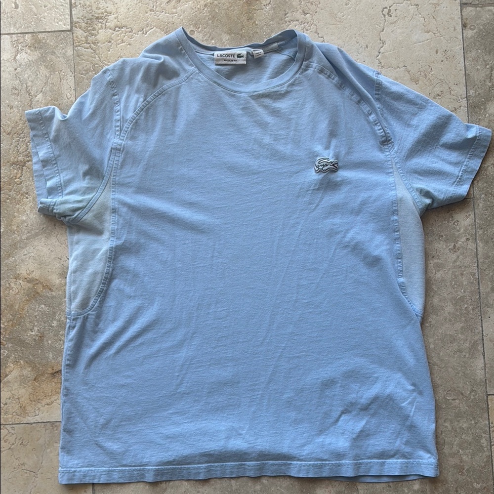 Lacoste Blue Short Sleeve Tee Classic Crew Neck